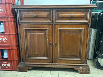 Mobile contenitore con scrittoio stile arte povera