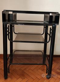 Mobile metallo e vetro porta TV