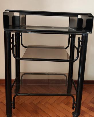 Mobile metallo e vetro porta TV