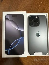Apple Iphone 16 pro 256 gb black immacolato