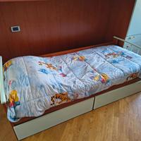 Letto con cassettone