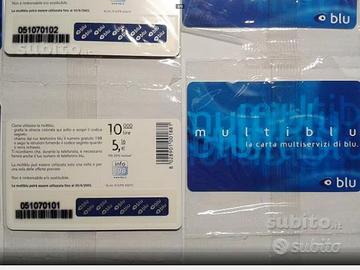 Scheda ricarica multiservizi Blu £ 10000