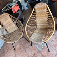 Poltrone da giardino vimini