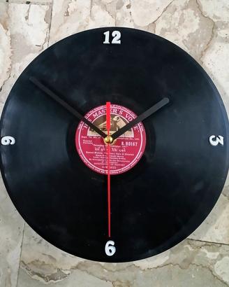 Orologio da parete disco La voce del padrone vinta