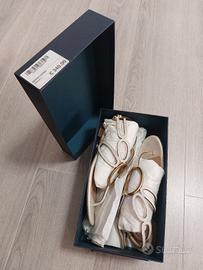 Sandali Sergio Rossi originali, pelle bianca n.39