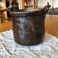 secchiello in rame antico 