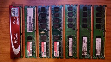 Ram ddr e ddr2 da testare