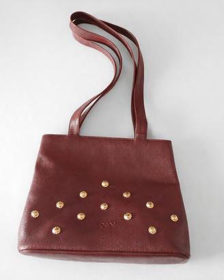 Borsa a spalla vintage Ungaro Paris  Vera pelle