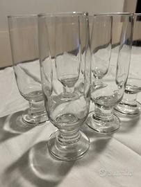 Set 6 bicchieri da birra vintage cristallo nuovo
