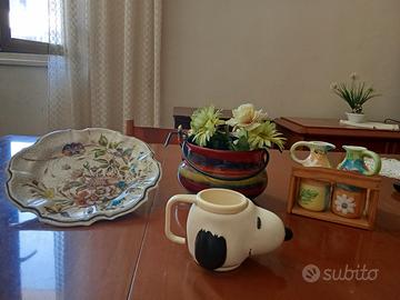 Modernariato pop art lotto ceramiche vintage