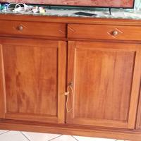 MOBILE CON 2 CASSETTI E 2 SPORTELLI NOCE CHIARO