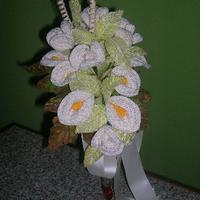 Bouquet fiori realizzati all'uncinetto