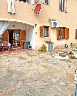 Trilocale piano terra con giardino e posto auto