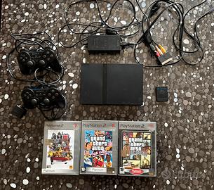 playstation 2 slim+3 giochi