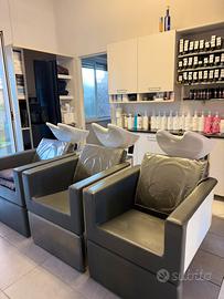 Lavatesta con poltrone elettriche