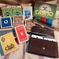 carte da poker, briscola e fisch varie vintage