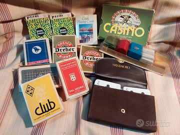 carte da poker, briscola e fisch varie vintage