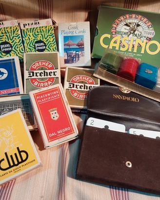 carte da poker, briscola e fisch varie vintage