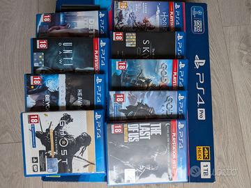 PS4 PRO. 1TB + 2 Controller + 10 Giochi