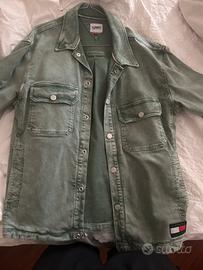 Giacca Camicia Tommy Jeans Verde Salvia - Taglia M