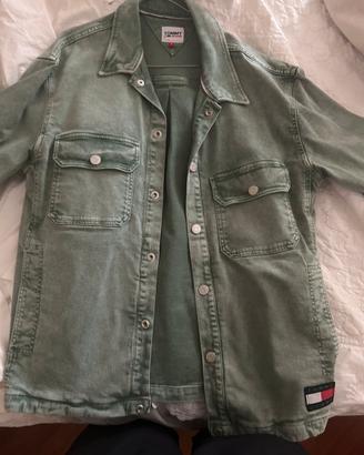 Giacca Camicia Tommy Jeans Verde Salvia - Taglia M