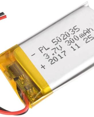 Batteria LiPo 3.7V 300mAh 502035 per Cuffie e POS