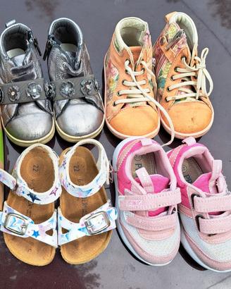 lotto scarpe e sandali bimba tg. 22 Primigi