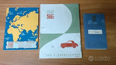 Fiat 500 C Topolino documentazione originale