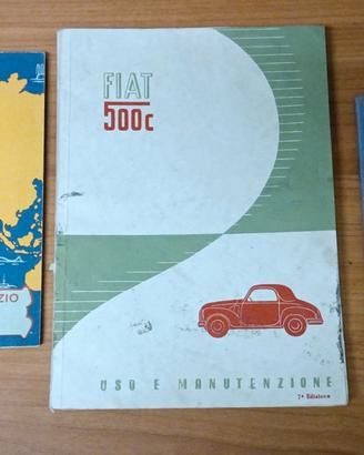 Fiat 500 C Topolino documentazione originale