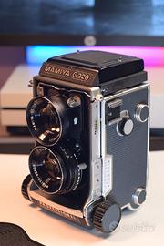 Revisionata Mamiya C220 Sekor 80mm 2,8 Blue Dot