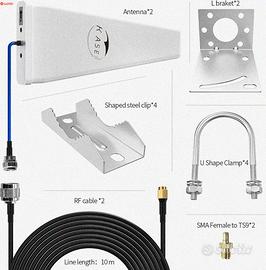 KASER Antenna LPDA 5G 4G LTE Esterno Mimo Logarit