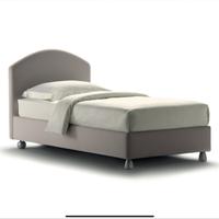 Letto singolo Flou con contenitore