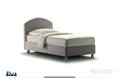 Letto singolo Flou con contenitore