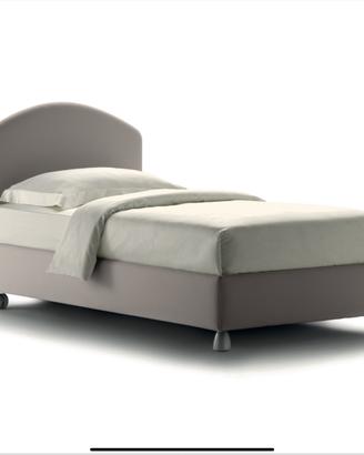 Letto singolo Flou con contenitore