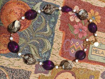 Collana + Bracciale vetro di Murano 