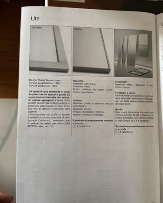 Specchi  UTE  Horm in alluminio