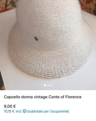 cappello donna Conte of Florence panna