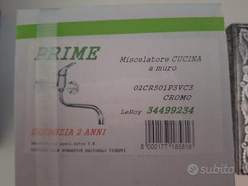 Miscelatore Cucina a muro