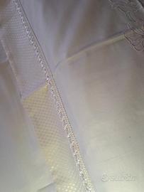 completo lenzuolo matrimoniale da corredo 