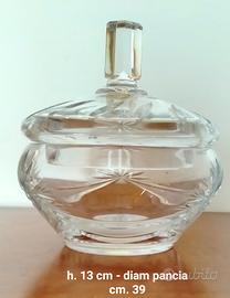 Portabombon vintage in cristallo di Boemia