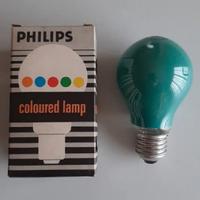 10pz lampadine verdi Philips confezione vintage