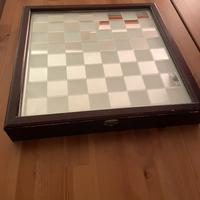 SCACCHIERA IN VETRO/LEGNO