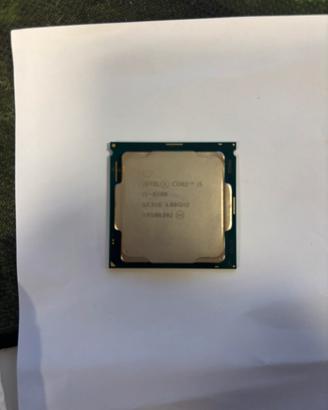 Processore Intel i5 8500 utilizzato pochissimo