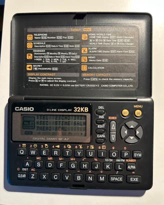 Calcolatrice Casio anni 90 SF-A7