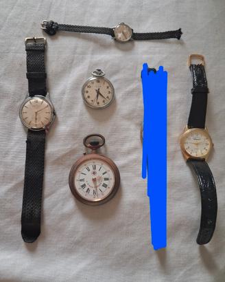 blocco orologi vintage anni 60/70 + 2 rolex 