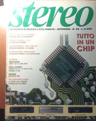 rivista HIFI STEREO n° 20