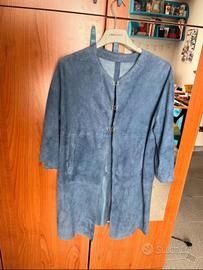 soprabito in pelle scamosciata 