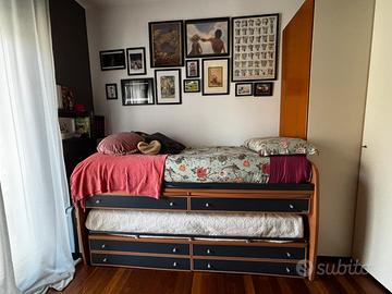 Letto multifunzionale a due posti