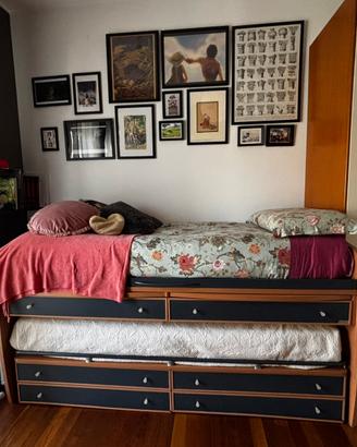 Letto multifunzionale a due posti