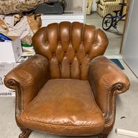 Poltrona vintage in pelle